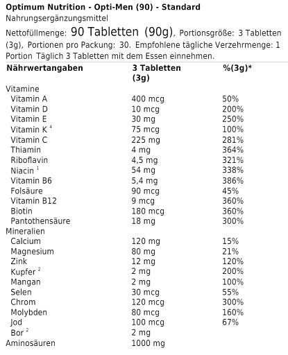 ON Opti-Men 90 Tabletten - Fitness Shop - PowerPumperz