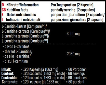 Body Attack Carnipure 1500 120 Kapseln - Fitness Shop - PowerPumperz