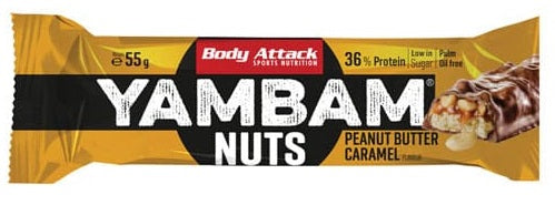 Body Attack YAMBAM NUTS Protein Riegel (15x55g) - Fitness Shop - PowerPumperz