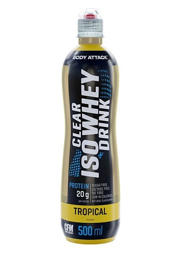 Body Attack Clear Iso Whey Drink 12 x 500ml - Fitness Shop - PowerPumperz
