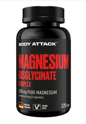 Body Attack Magnesium Bisglycinat 120 Kapseln - Fitness Shop - PowerPumperz