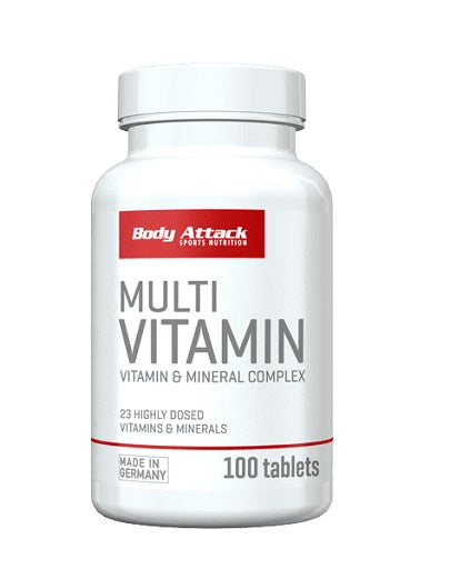 Body Attack Multi Vitamin 100 Tabletten - Fitness Shop - PowerPumperz