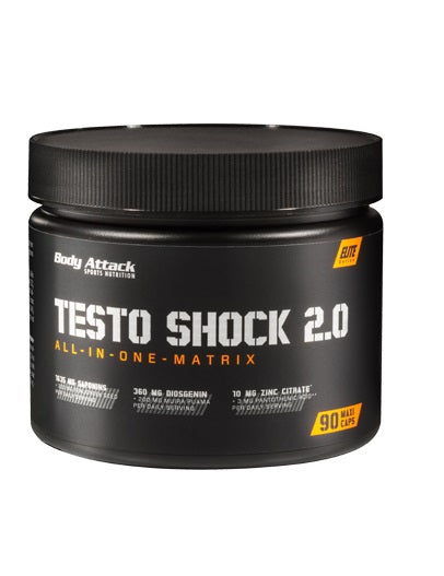 Body Attack Testo Shock 2.0 - 90 Kapsel - Fitness Shop - PowerPumperz