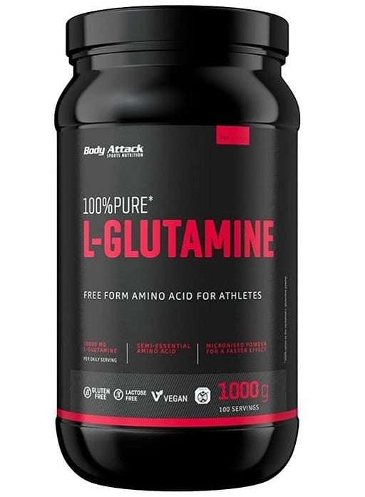 Body Attack Pure L-Glutamine 1kg - Fitness Shop - PowerPumperz