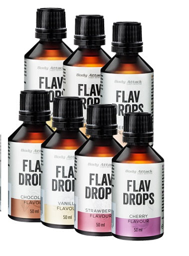 Body Attack Flavour Drops 50ml - Fitness Shop - PowerPumperz