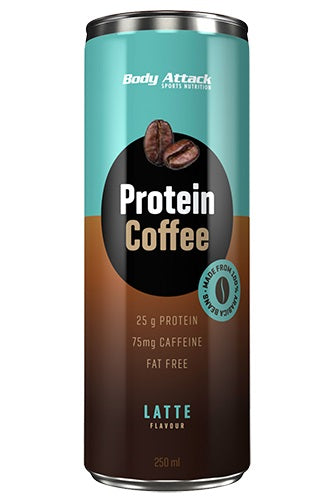 Body Attack Protein Coffee - Cafe Latte (12*250ml) - Fitness Shop - PowerPumperz